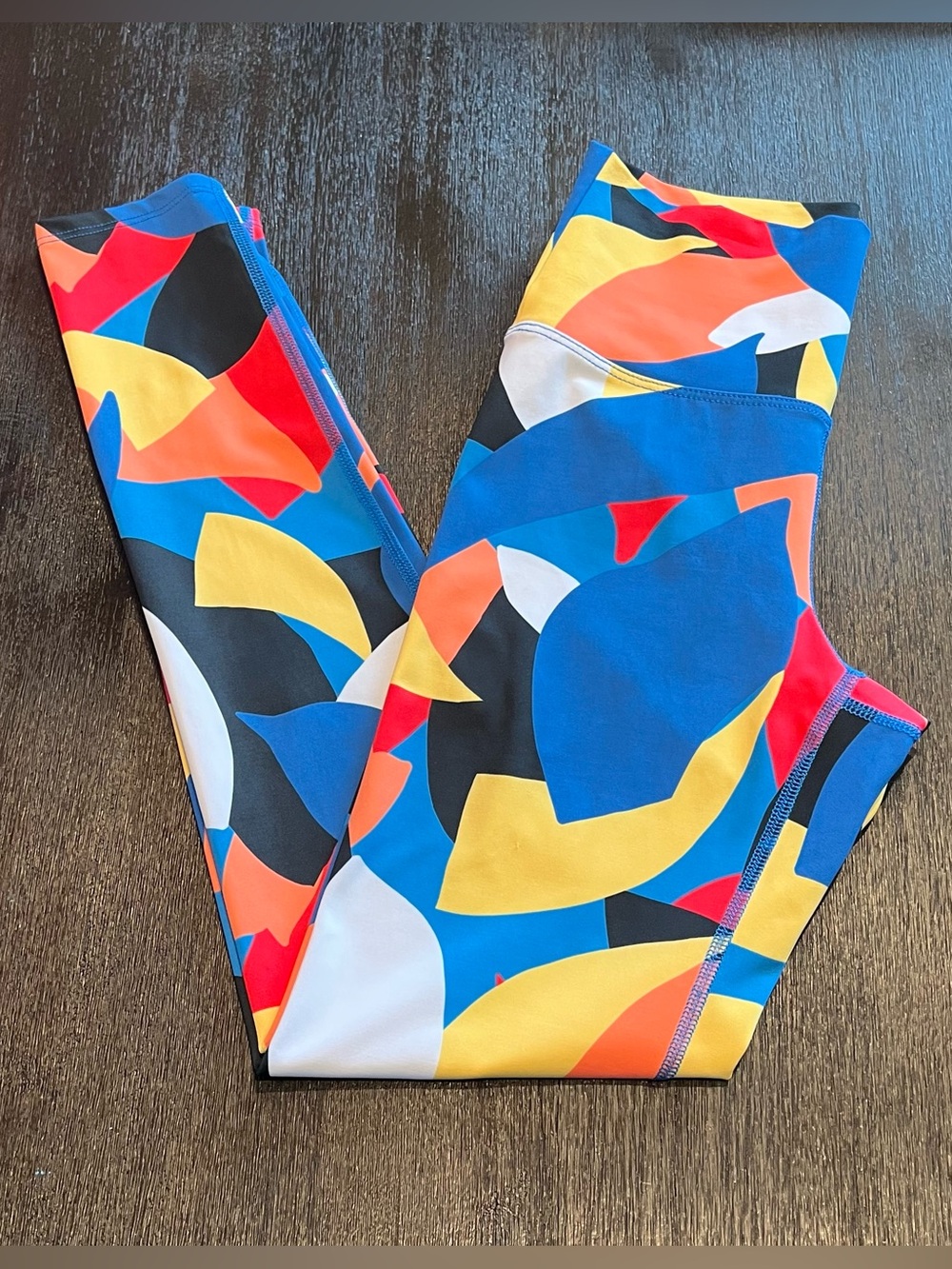 Beach Riot Piper High-Rise Leggings in Primary Mod Sz S Color-block Athleisure